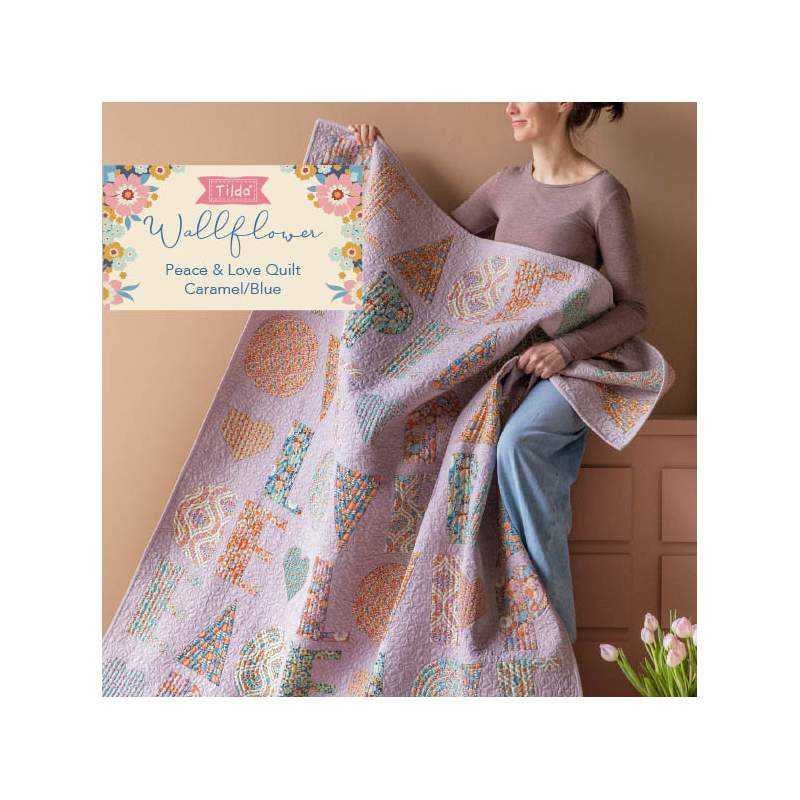 Kit Peace and Love Quilt - Tilda Wallflower Free Pattern Tilda Fabrics - 2