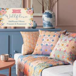 Kit Wallflower Pillow - Tilda Wallflower Free Pattern Tilda Fabrics - 1