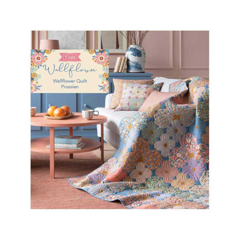 Kit Wallflower Quilt - Tilda Wallflower Free Pattern Tilda Fabrics - 1