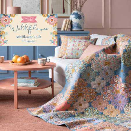 Kit Wallflower Quilt - Tilda Wallflower Free Pattern Tilda Fabrics - 1