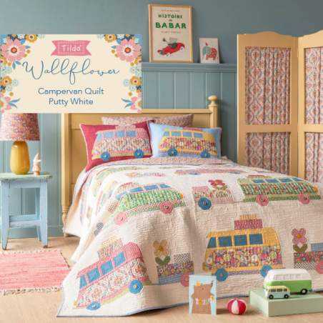 Kit Campervan Quilt - Tilda Wallflower Free Pattern Tilda Fabrics - 1