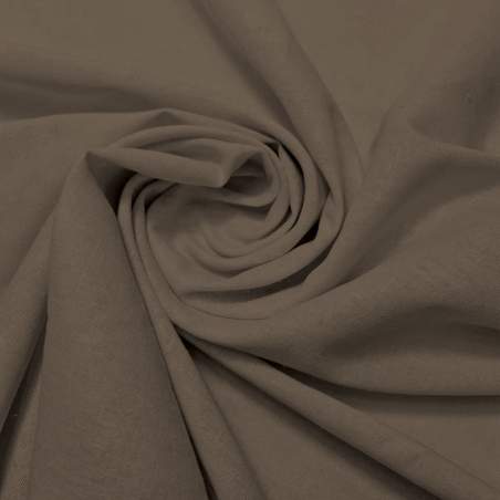 Tessuto 100% Lino Marrone, 230 gr/m2 - h 140 cm Hanabi - 1