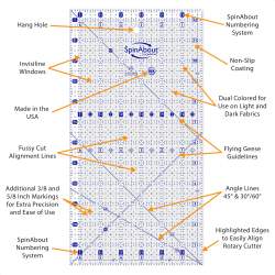 copy of Ez Quilting Easy Rule - 13 x 6,5 inch QuiltCut - 2