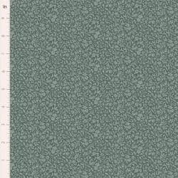 Tilda Merry Little Christmas Blender, Eve Petrol, tessuto con texture di fiorellini tono su tono su fondo blu petrolio Tilda Fab