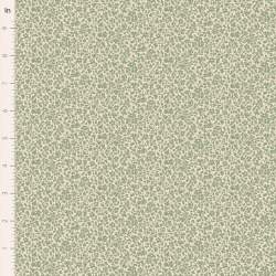 Tilda Merry Little Christmas Blender, Eve Sage, tessuto con texture di fiorellini tono su tono su fondo verde salvia Tilda Fabri