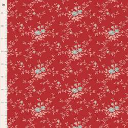Tilda Merry Little Christmas Blender, Noel Red, tessuto con stampa di rose e agrifoglio su fondo rosso Tilda Fabrics - 1