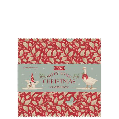 Tilda Merry Little Christmas Charm Pack, 40 Quadrati da 5 x 5 pollici 2 Collezione Base Tilda Fabrics - 1