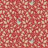 Tilda Merry Little Christmas, Holly Red, tessuto con agrifoglio e uccellini su fondo rosso Tilda Fabrics - 2