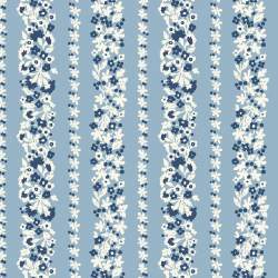 copy of Tree of Life Orchard Harvest Woodland Pastels, Tessuto Blu con Raccolto del Frutteto - Lyberty Fabrics