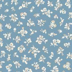 copy of Tree of Life Orchard Harvest Woodland Pastels, Tessuto Blu con Raccolto del Frutteto - Lyberty Fabrics