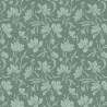 Craft Garden, Craft Blooms, Tessuto Verde con grandi fiori tono su tono - Liberty Fabrics