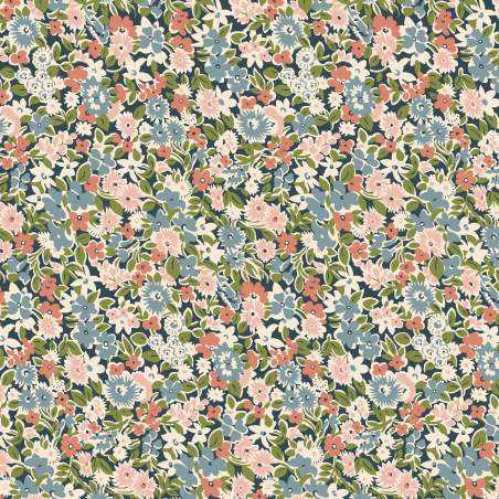 copy of Tree of Life Orchard Harvest Woodland Pastels, Tessuto Blu con Raccolto del Frutteto - Lyberty Fabrics