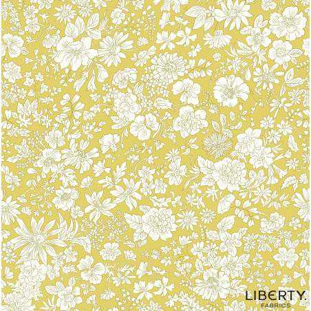 copy of Emily Belle Brights Violet, Tessuto Viola a fiori bianchi - Liberty Fabrics