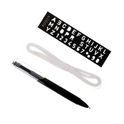 Bohin- Kit per etichette da cucire per Vestiti - Penna, righello con l'alfabeto e Nastro Bohin - 2