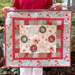 Applique Inverso di Natale con Roberta, kit e istruzioni del 5 Quilting Days di Milano