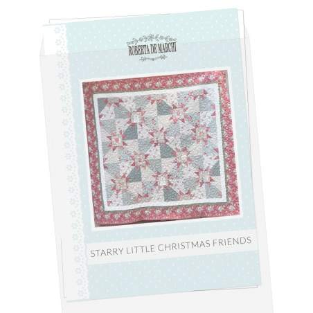 Starry Little Christmas Friends - Cartamodello Quilt con Stelle Patchwork Roberta De Marchi - 1