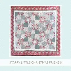 Starry Little Christmas Friends - Cartamodello PDF Quilt con Stelle Patchwork Roberta De Marchi - 1