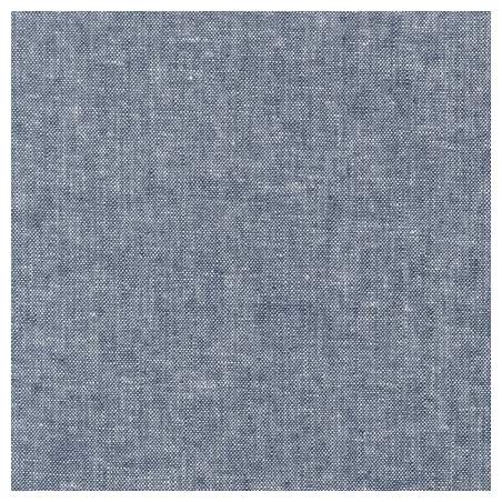 Essex Yarn Dyed - Indigo, Tessuto Tinto in Filo Misto Cotone e Lino Color Blu Denim
