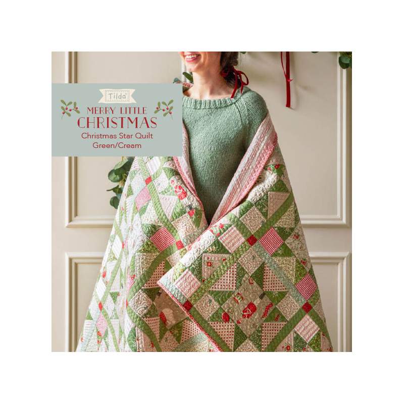 Christmas Star Quilt Free Pattern - Kit Tilda Merry Little Christmas