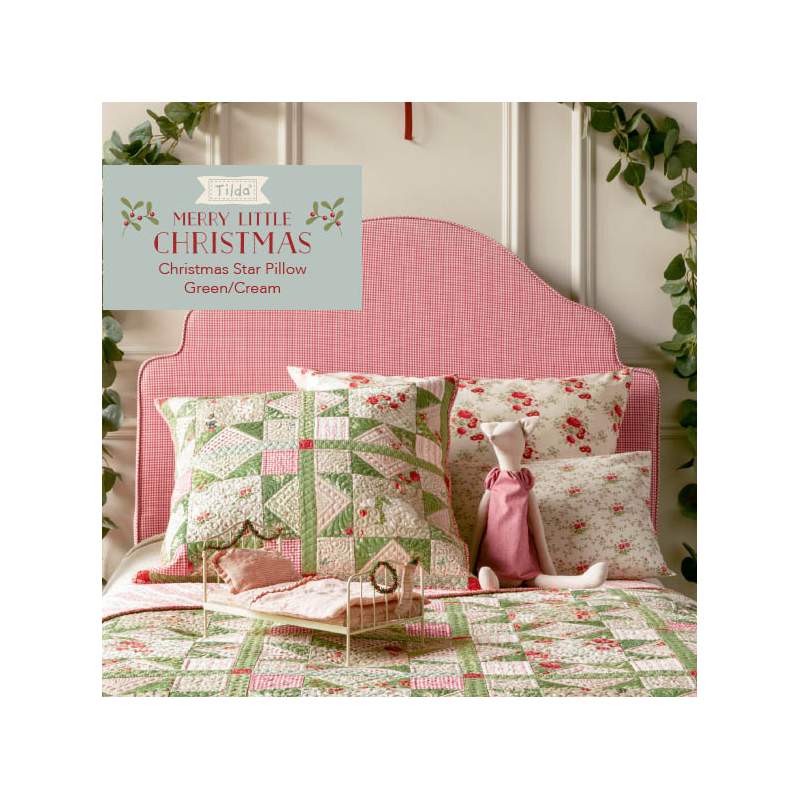 Christmas Star Pillow Free Pattern - Kit Tilda Merry Little Christmas