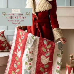 Winter Birds Quilt Free Pattern - Kit Tilda Merry Little Christmas
