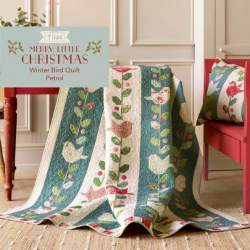 Winter Birds Quilt Free Pattern - Kit Tilda Merry Little Christmas