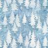 copy of Artisan Batiks: Winter Pines, Shale by Lunn Studios, tessuto batik grigio scisto con fiocchi di neve - Robert Kaufman Ro