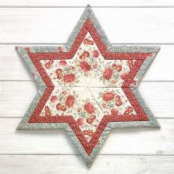 3 Sottopiatti Stellina di Natale con Rasterquick - Kit e Cartamodello Centro Tavola Merry Little Christmas