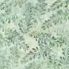 Artisan Batiks: Morning Mist, Sage, tessuto batik Verde/Azzurro con foglie - Robert Kaufman Robert Kaufman - 1