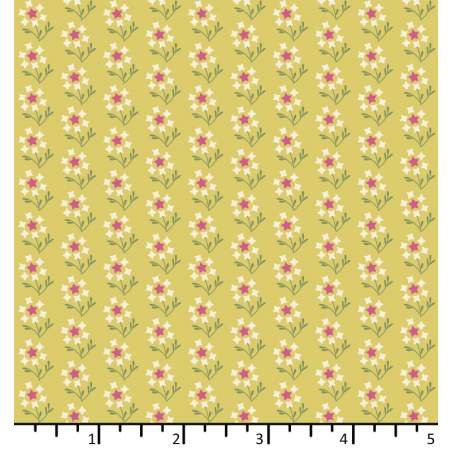 EQP Future Heirloom, Dandelion Sweet Sunshine - Tessuto Giallo con Tarassaco