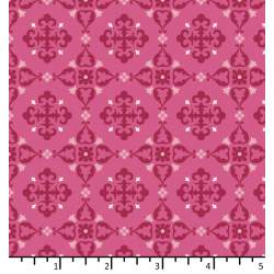 EQP Future Heirloom, Saudade Fuchsia - Tessuto Fucsia con motivi damascati