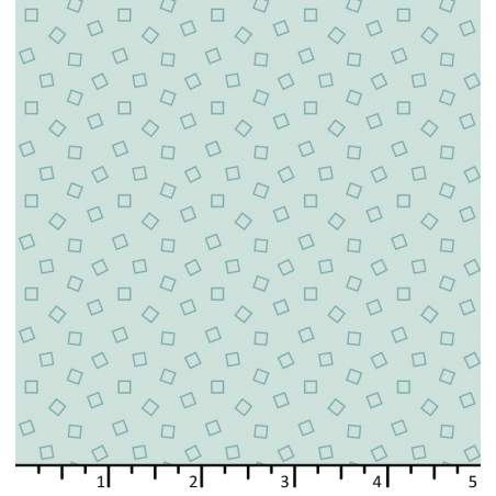 EQP Future Heirloom, Tunbling Blocks Frosty Blue - Tessuto Azzurro Ghiaccio con quadratini