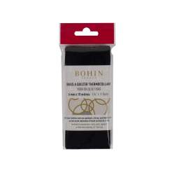 Bohin, Nastro Termoadesivo Nero da 6 mm - 10 metri