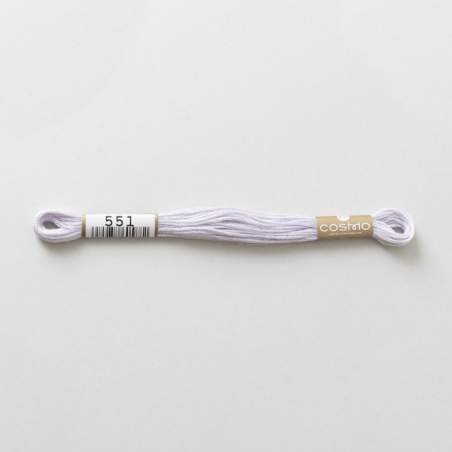 Filo da ricamo giapponese COSMO 551 - Mouliné Size 25 in cotone a 6 capi