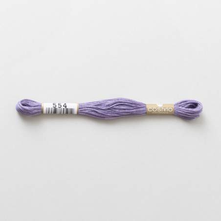 554 COSMO - Filo da ricamo giapponese COSMO - Mouliné Size 25 in cotone a 6 capi