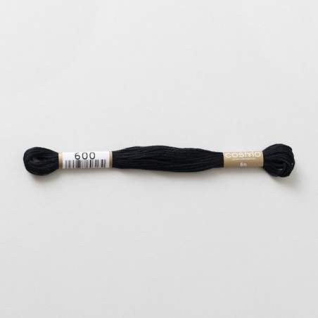 600 COSMO - Filo da ricamo giapponese COSMO - Mouliné Size 25 in cotone a 6 capi