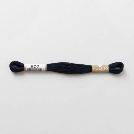 Filo da ricamo giapponese COSMO 602 - Mouliné Size 25 in cotone a 6 capi