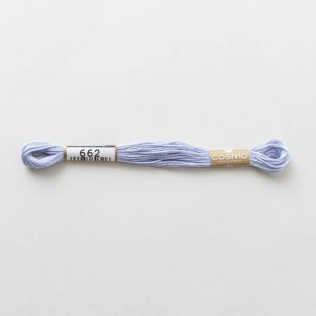 Filo da ricamo giapponese COSMO 662 - Mouliné Size 25 in cotone a 6 capi
