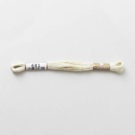 681 COSMO - Filo da ricamo giapponese COSMO - Mouliné Size 25 in cotone a 6 capi