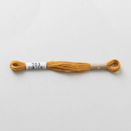 Filo da ricamo giapponese COSMO 703 - Mouliné Size 25 in cotone a 6 capi