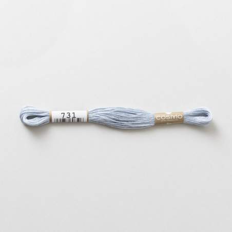 Filo da ricamo giapponese COSMO 731 - Mouliné Size 25 in cotone a 6 capi