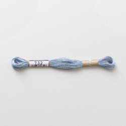 Filo da ricamo giapponese COSMO 732 - Mouliné Size 25 in cotone a 6 capi