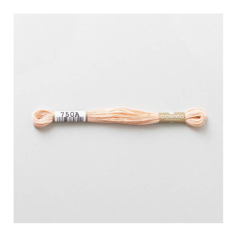 Filo da ricamo giapponese COSMO 750A - Mouliné Size 25 in cotone a 6 capi