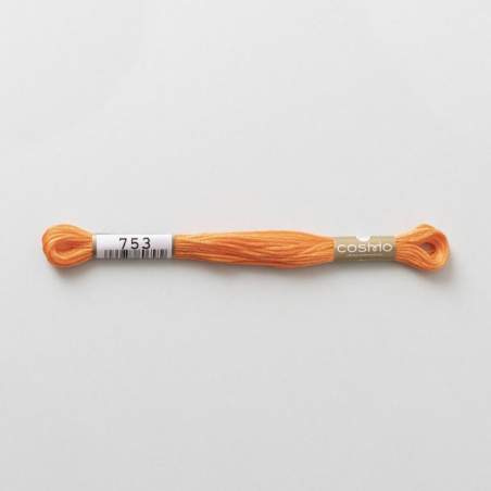 Filo da ricamo giapponese COSMO 753 - Mouliné Size 25 in cotone a 6 capi