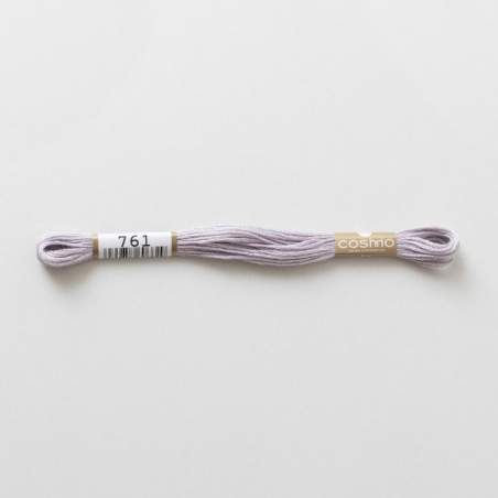 Filo da ricamo giapponese COSMO 761 - Mouliné Size 25 in cotone a 6 capi