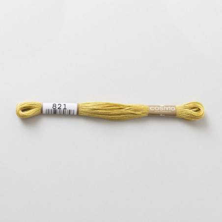 Filo da ricamo giapponese COSMO 821 - Mouliné Size 25 in cotone a 6 capi
