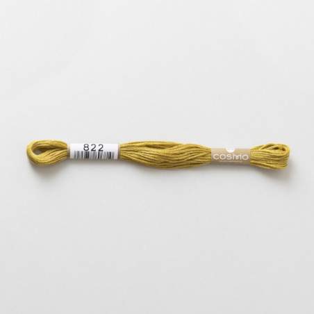 Filo da ricamo giapponese COSMO 822 - Mouliné Size 25 in cotone a 6 capi