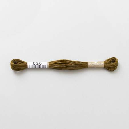 826 COSMO - Filo da ricamo giapponese COSMO - Mouliné Size 25 in cotone a 6 capi