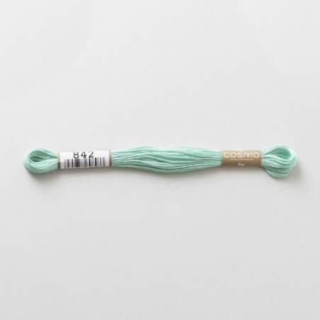 Filo da ricamo giapponese COSMO 842 - Mouliné Size 25 in cotone a 6 capi