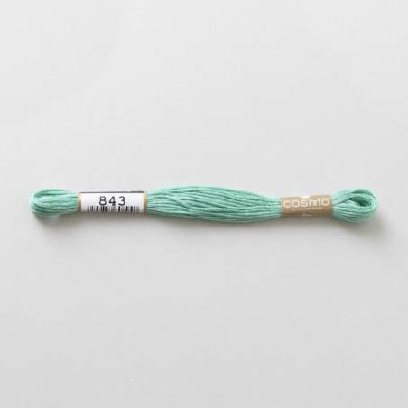 Filo da ricamo giapponese COSMO 843 - Mouliné Size 25 in cotone a 6 capi